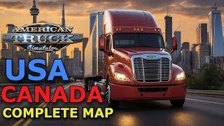 American Truck Simulator - Full USA Map and Canada Map Mod Tutorial 1.52