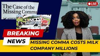 Missing COMMA Cost Company MILLIONS! The Importance of Commas | Commas | Punctuation