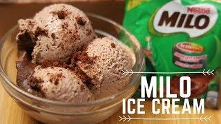 Milo Ice Cream ( 3 Ingredient Recipe ) - Homemade Ice Cream Recipe