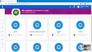 How to Navigate to your Subjects in CFS Home LMS