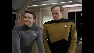 Lt. Barclay Attends  Lt. Cmdr. La Forge's Senior Staff