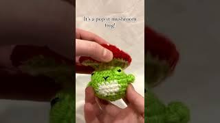 It’s a frog… It’s a mushroom… It’s a crochet amigurumi pop-it mushroom frog! #crochet #amigurumi