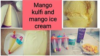 Mango kulfi and ice cream recipe at home in lock down.With three ingredients only