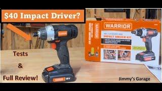 New! WARRIOR 18V 1/4" Hex Impact Driver- Tests & Full Review!