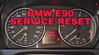 How to reset Bmw E90 3 Series OIL SERVICE / INSPECTION/ Brake LIGHT / RESET SERVICE LIGHT ‍