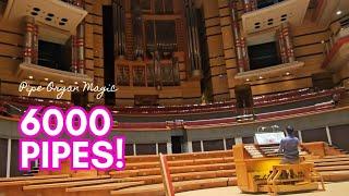 Wow! 6000 pipes! Symphony Hall Organ, Birmingham. And I played it!