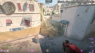 How to smoke top mid on dust2 in cs2