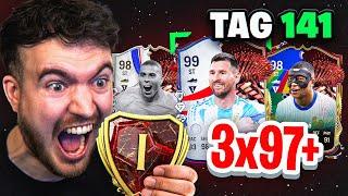 3x97+ !! MEIN BESTES PACK OPENING! WAS ERREICHT man in EA FC 24 ohne FC POINTS? TAG 141 