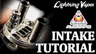 AugVape Intake RTA Build & Wicking Tutorial - By Lightning Vapes