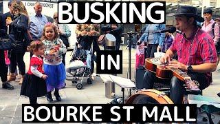 Busking 路上ライブ in Bourke Street Mall, Melbourneメルボルン（オーストラリア） - George Kamikawa