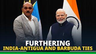 PM Modi holds bilateral meeting with PM Gaston Browne of Antigua and Barbuda