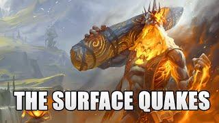 The surface quakes in my wake as my Giant King Armies emerge from below - Age of Wonders 4