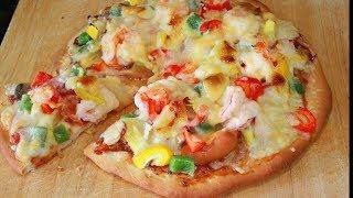 สอนทำพิซซ่าโฮมเมด Homemade Pizza สอนละเอียดทุกขั้นตอน ทำแป้งพิซซ่า ซอสพิซซ่า การอบ l กินได้อร่อยด้วย