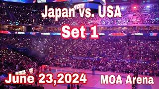 Set 1 | June 23, 2024 | Japan  vs. USA  | VNL 2024 |