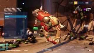 Overwatch: Roadhog Toa Skin All Emotes, Poses, Intros & Weapons + First Person (Epic)