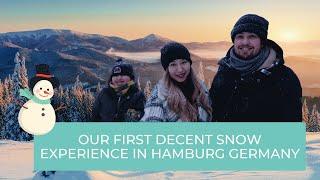 Digital Nomad Family: Our First Decent Snow Experience in Hamburg Germany