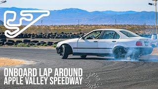 An Onboard lap with me at Apple Valley Speedway with Broken Engine | E36 drifting FPV POV