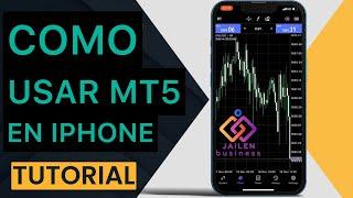 Como usar MT5 en iPhone  - Metatrader 5 operaciones y herramientas.