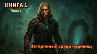 | АУДИОКНИГА | ПОПАДАНЕЦ | ФАНТАСТИКА | Затерянный среди чудовищ часть 1 | КНИГА 1 | #попаданцы