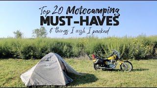 Top 20 Motocamping Must-Haves & Things I Wish I Packed