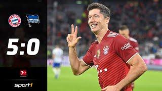 Lewandowski-Gala: Bayern mit Kantersieg | Bayern - Hertha | SPORT1 - BUNDESLIGA