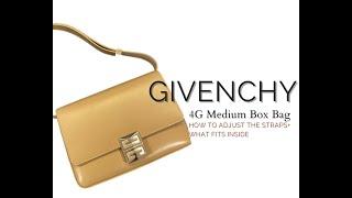 GIVENCHY 4G Medium Box Bag | What fits + How to adjust strap