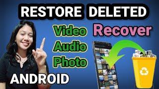 PAANO IBALIK ANG DELETED VIDEOS | HOW TO RECOVER DELETED VIDEOS PHOTOS AUDIO