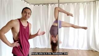 Pole Dance Tutorial: Pole Mechanics-- The Inside and Outside Leg Hang With Marlo Fisken