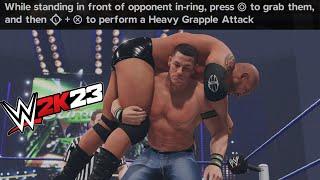 WWE 2K23 Show Case - Batista's Heavy Grapple Attack to John Cena