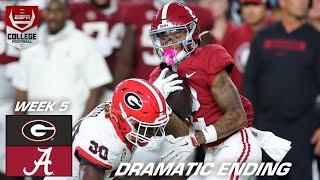 WHAT AN ENDING  Alabama holds off Georgia in wild final minutes | ESPN College Fotball