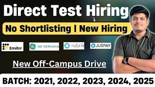 New Hiring Announced | Off Campus Drive 2021, 2022, 2023, 2024, 2025 BATCH | New Off Campus Jobs