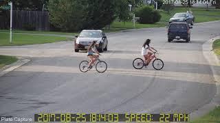 Bike Rider Crosses Without Looking