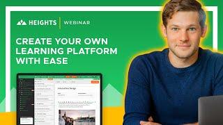 Create and sell online courses on one easy-to-use platform via Heights Platform!