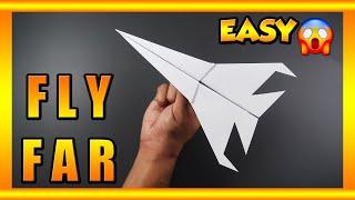 EASY - How to make a Paper Plane That FLY FAR || Best Paper Airplane That Flies Far