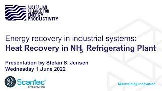 Heat recovery in NH3 refrigerating systems - Scantec presentation for A2EP