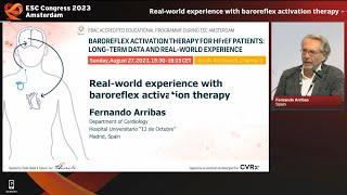 ESC 2023: Real-world experience with Baroreflex Activation Therapy by Dr. Fernando Arribas