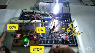 STEPPER MOTOR CONTROL USING IR SENSOR 