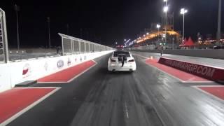 the flying car in Bahrain international circuit