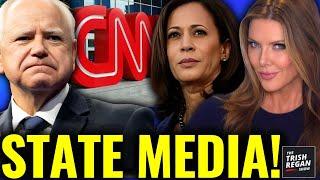 Trish Regan SLAMS CNN For Fake, Pre-Taped Kamala/Tim “Interview”