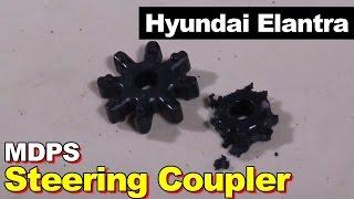 Kia or Hyundai Motor Driven Power Steering Clunk Noise MDPS Rubber Coupler // 현대 아반떼