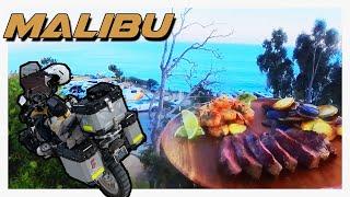 MOTOCAMPING Surf and Turf in MALIBU! ($700 Bike 7000 Miles PT.4)