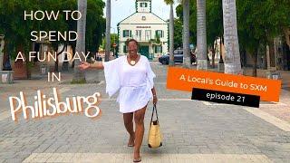 A fun day in Down Town Philipsburg - Swim, shop, eat and chase murals