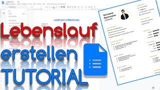 Lebenslauf mit Google Docs erstellen - Vorlage zum Herunterladen - Google Docs Tutorial