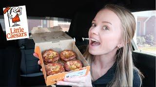 lets try LITTLE CAESARS **NEW** cheese & herb crazy puffs | taste test