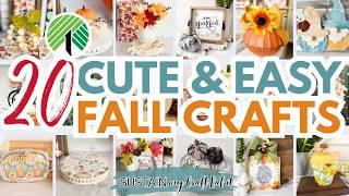 20 Cute Dollar Tree Fall Crafts & DIY ideas for 2024!  Relax & Enjoy