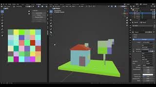 Unleash #LowPoly #Texturing with #Blender #3d Color Grid Generator #Addon by @AmandeepBlender!​