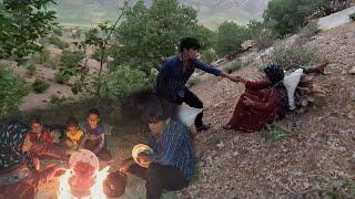 Arash and Maryam Gather Firewood & Cook Dinner | Nomadic Family Life