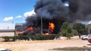 Huge house fire with gas explosion in Ogden, Utah!