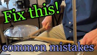 The 3 Hand Technique MISTAKES you need to avoid! | Drum Lesson