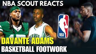 NBA Scout Reacts to Davante Adams Basketball Footwork In NFL & High School Basketball Career